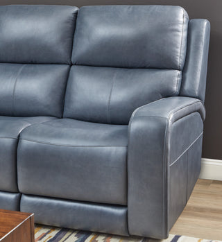 Oasis Leather Power Reclining Sofa with Power Headrests, Lumbar, Heat & Massage
