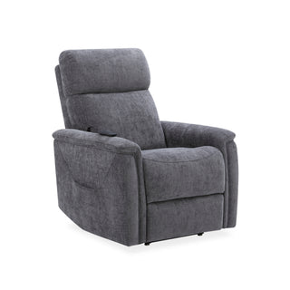 Luma Petite Fabric Power Lift Recliner with Power Headrest, Lumbar, Heat & Massage