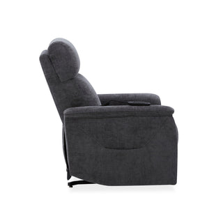 Luma Petite Fabric Power Lift Recliner with Power Headrest, Lumbar, Heat & Massage
