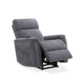 Luma Petite Fabric Power Lift Recliner with Power Headrest, Lumbar, Heat & Massage