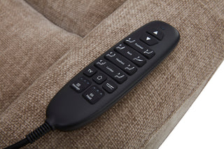 Luma Petite Fabric Power Lift Recliner with Power Headrest, Lumbar, Heat & Massage