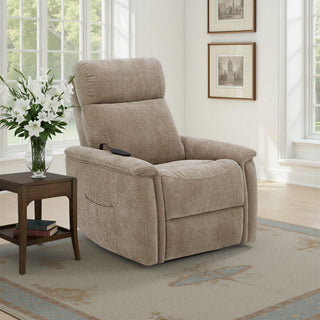 Luma Fabric Power Lift Recliner with Power Headrest, Lumbar, Heat & Massage
