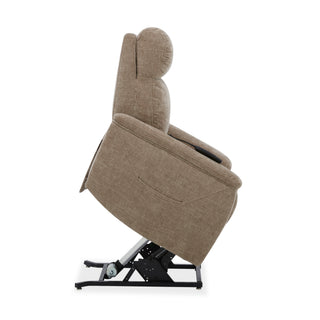 Luma Fabric Power Lift Recliner with Power Headrest, Lumbar, Heat & Massage