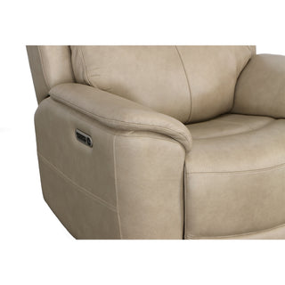 Crew Leather Power Recliner with Power Headrest & Lumbar