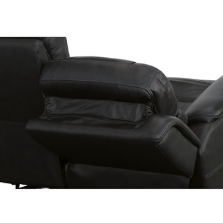 Crew Leather Power Reclining Loveseat with Power Headrests & Lumbar