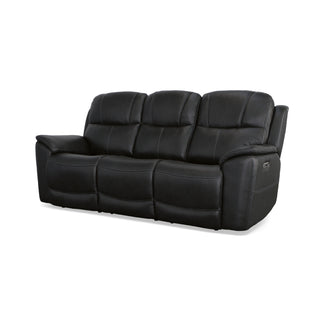 Crew Leather Power Reclining Sofa with Power Headrests & Lumbar