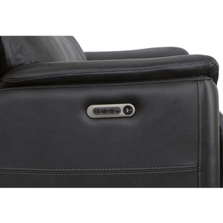 Crew Leather Power Reclining Sofa with Power Headrests & Lumbar