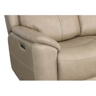 Crew Leather Power Reclining Sofa with Power Headrests & Lumbar