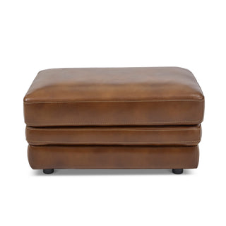David Leather Ottoman