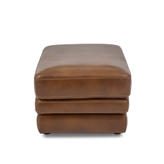David Leather Ottoman