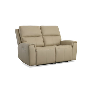 Jarvis Leather Power Reclining Loveseat with Power Headrests