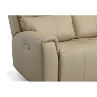 Jarvis Leather Power Reclining Loveseat with Power Headrests