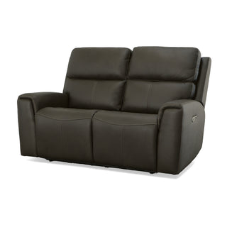 Jarvis Leather Power Reclining Loveseat with Power Headrests