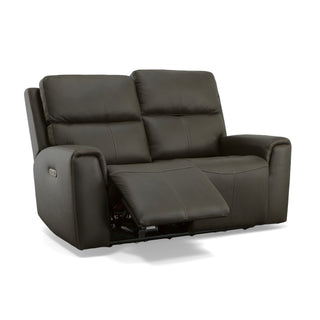 Jarvis Leather Power Reclining Loveseat with Power Headrests