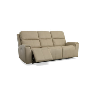 Jarvis Leather Power Reclining Sofa with Power Headrests