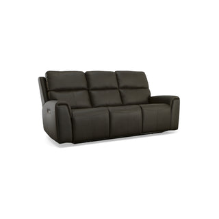 Jarvis Leather Power Reclining Sofa with Power Headrests