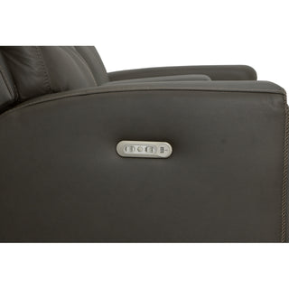 Jarvis Leather Power Reclining Loveseat with Console & Power Headrests