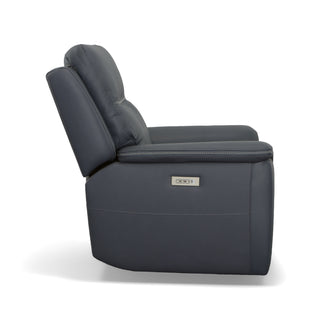 Sawyer Leather Power Recliner with Power Headrest & Lumbar