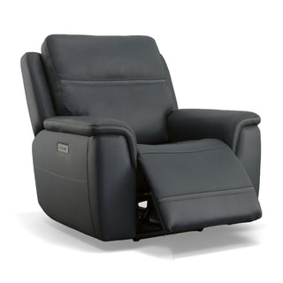 Sawyer Leather Power Recliner with Power Headrest & Lumbar