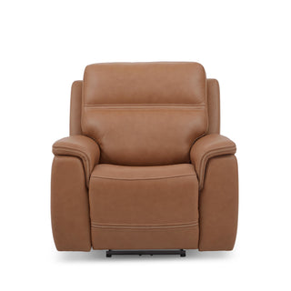 Sawyer Leather Power Recliner with Power Headrest & Lumbar