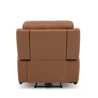 Sawyer Leather Power Recliner with Power Headrest & Lumbar