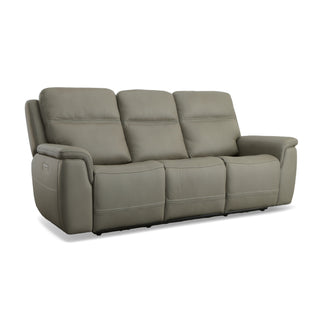 Sawyer Leather Power Reclining Sofa with Power Headrests & Lumbar