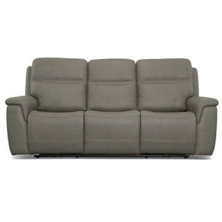 Sawyer Leather Power Reclining Sofa with Power Headrests & Lumbar