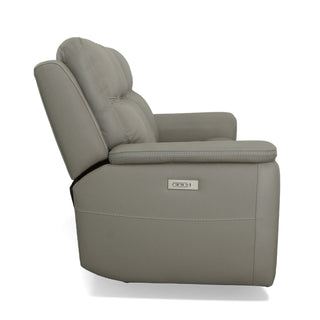 Sawyer Leather Power Reclining Sofa with Power Headrests & Lumbar