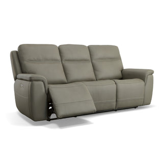 Sawyer Leather Power Reclining Sofa with Power Headrests & Lumbar