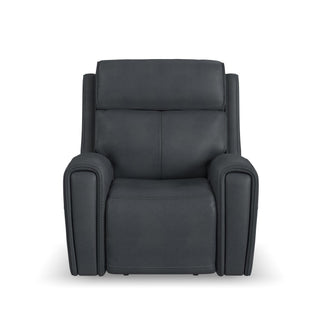 Warren Leather Power Recliner with Power Headrest & Lumbar