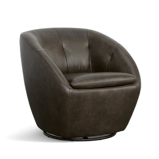 Wade Leather Swivel Chair