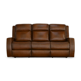 Mustang Leather Power Sofa with Power Headrest