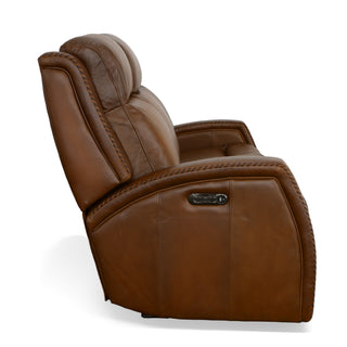 Mustang Leather Power Sofa with Power Headrest