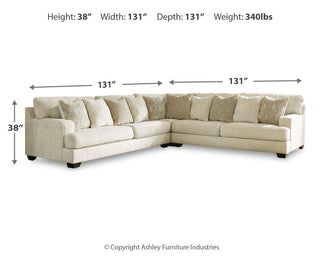 Rawcliffe 3-Piece Sectional Chenille