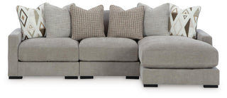 Aslan Court 3-Piece Sofa Sectional with Chaise Chenille