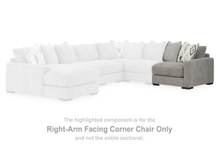 Aslan Court Corner Chair Chenille - Right Arm Facing
