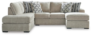 Calnita 2-Piece Sectional with Chaise Velvet
