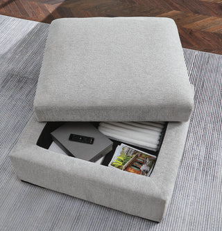 Gabyleigh Ottoman With Storage Next-Gen Nuvella™ Performance Fabric
