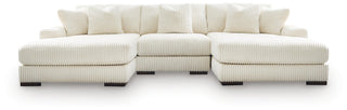 Lindyn 3-Piece Sectional with Double Chaise Velvet