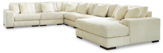 Lindyn 6-Piece Sectional with Chaise Velvet