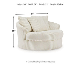 Lindyn Oversized Swivel Accent Chair Velvet