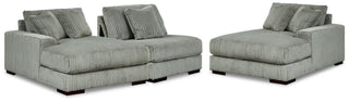 Lindyn 3-Piece Sectional with Double Chaise Velvet