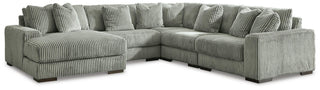 Lindyn 5-Piece Sectional with Chaise Velvet