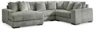 Lindyn 4-Piece Sectional with Chaise Velvet