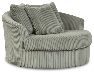 Lindyn Super Chaise with Oversized Swivel Chair