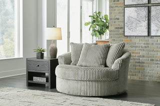 Lindyn Oversized Swivel Accent Chair Velvet