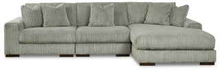 Lindyn 3-Piece Sectional with Chaise Velvet