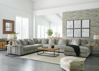 Lindyn 6-Piece Sectional with Chaise Velvet