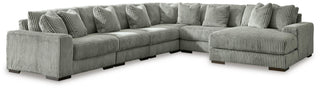 Lindyn 6-Piece Sectional with Chaise Velvet