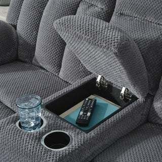 Observation DBL REC PWR Loveseat w/Console Velvet